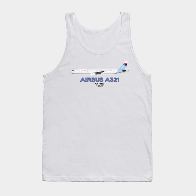 Airbus A321 - Air Inter Tank Top by TheArtofFlying